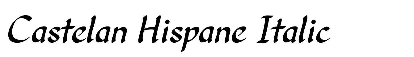 Castelan Hispane Italic